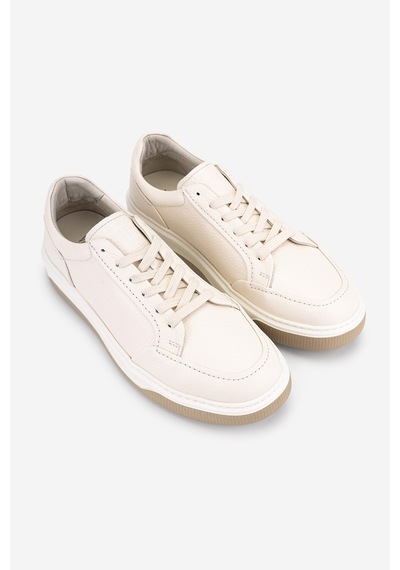Valmenti Erkek Hakiki Deri Fildişi Sneakers & Spor Ayakkabı 1212 2506 Erk Ayk Y26 Fıldısı Byz Fltr Krem