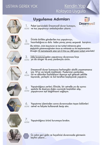 Tuğla Duvarlı İstanbul Boğazı Manzaralı 3d Teras Tekstil Duvar Kağıdı, 100 X 100 Diğer