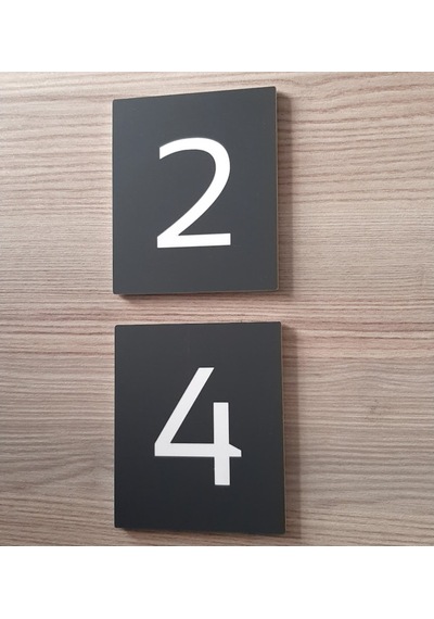 Şık Tasarım Dikey Kapı Ve Birim Numarası - Ofis - Apartman
