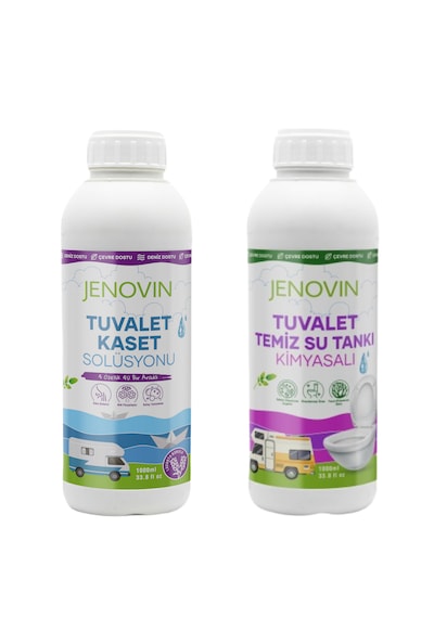 Jenovin Sifon Temizliği Karavan & Tekne Tuvalet Kimyasalı 1L - Katı Atık Parçalama Lavanta Kokusu