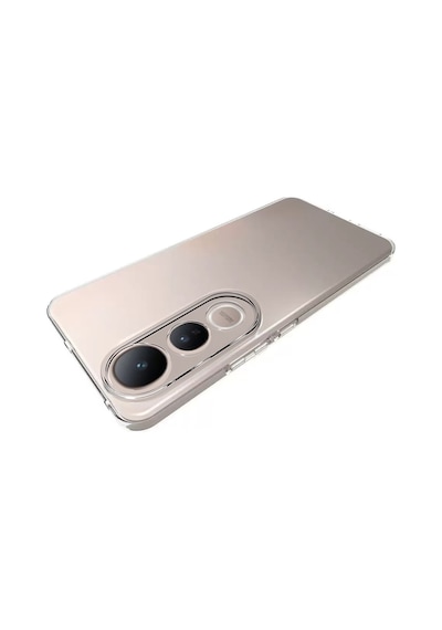Vivo V50 Lite 4g Kılıf Zore Süper Silikon Kapak Seffaf