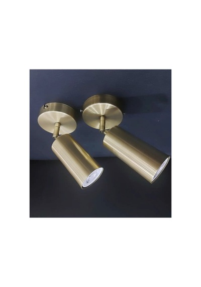 Modern Spor Mat Altın Kapla Os Ram Led Ledli Led Spot Led Aplik Siyah