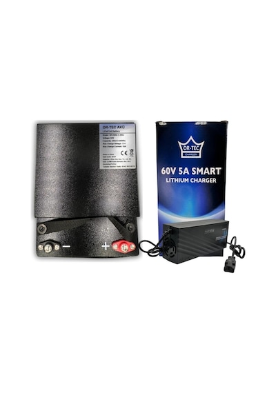 Ortec 60v 20ah Lifepo4 Elektrikli Motosiklet Aküsü - 60v 5a Lityum Şarj Aleti Seti