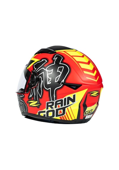 Zeus ZS-811A Al31 Matt Red Fluo Yellow Kapalı Kask