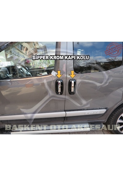 Peugeot Bipper Krom Kapı Kolu 4 Kapı 2008   Üzeri