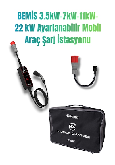 Bemis Pro 22kw Taşınabilir Elektrikli Araç Şarj İstasyonu+dönüştürücü+ Nuvıon V2l Mg 4 Marka Uyumlu Bemis Pro 22kw Taşınabilir Elektrikli Araç Şarj İstasyonu+dönüştürücü+ Nuvıon V2l Mg 4 Marka Uyumlu
