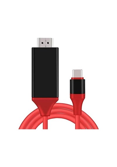 Usb C - Hdmı Kablosu 1,8 M 4k, Usb-c Hdmı Adaptörü Macbook Pro, İpad Air, Chromebook, Surface Book, Galaxy S20 S22 Ve Daha Fazlası İçin Hdmı Usbc Konnektörü 0