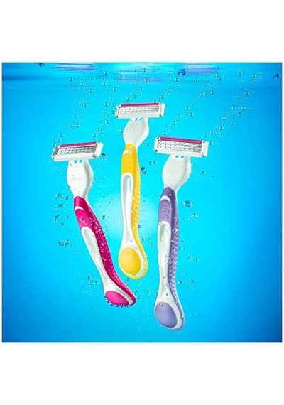 Venus 3 Simply Kullan At Kadın Traş Bıçağı 4+2 Li Renkli