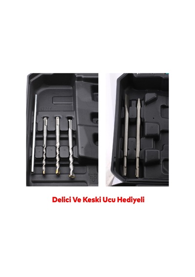Total TH115326 Kırıcı Delici Darbeli Matkap 1500 W Kömürlü Ahşap Metal Beton Elektropnömatik Delme Kırma Makine