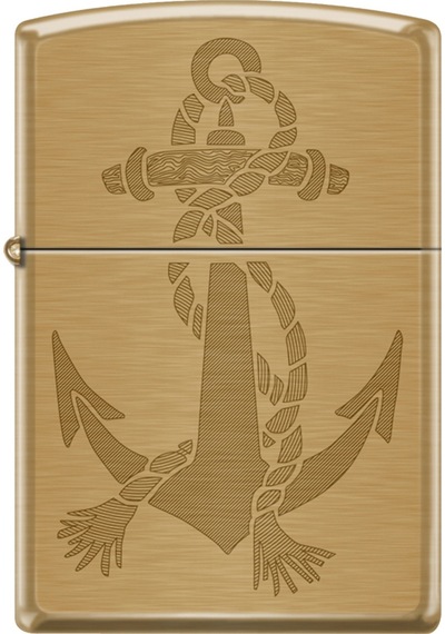 Zippo Anchor Design Çakmak - 204b-123981 Sarı