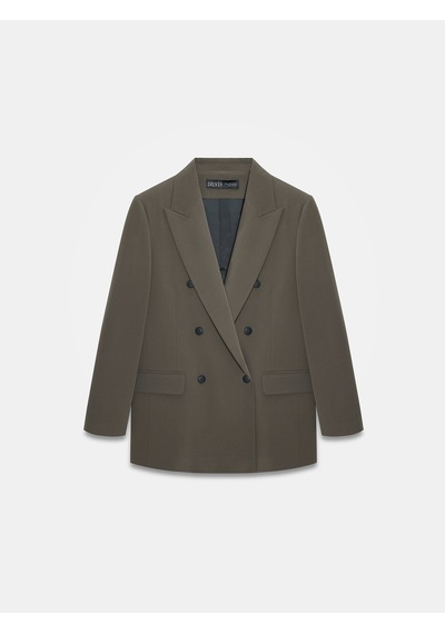 Dilvin 60784 Kruvaze Blazer Ceket-haki Haki