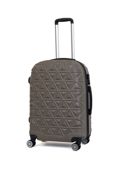 Reymond Luggage Piramit Desen ABS Seyahat Valizi, Canyon Serisi,  Taş - Orta Boy Taş