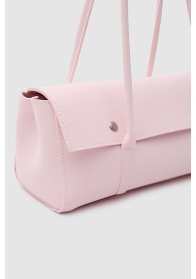 Shule Bags Mari Vintage Baget Çanta Pudra Pembe