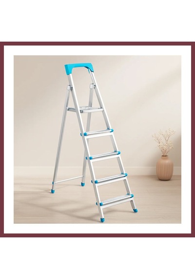 Storeşahin 4+1 Basamaklı Metal Merdiven 105 Cm 120 Kg Shn0720