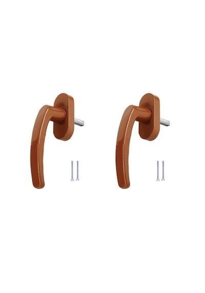 2 Adet Açık Kahverengi Plastik Pvc Pimapen Pencere Kolu
