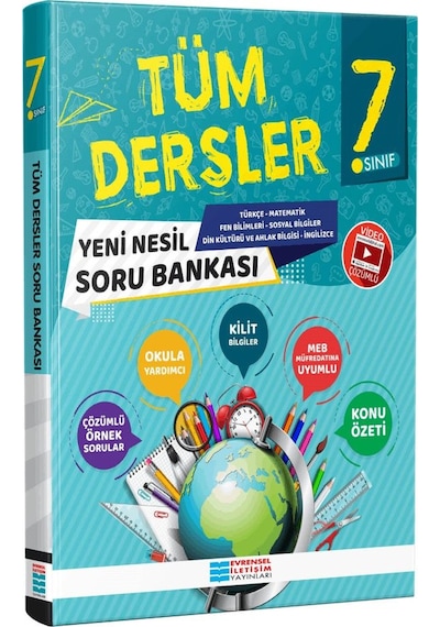 Evrensel İletişim 7.Sınıf Yeni Nesil Tüm Dersler Soru Bankası