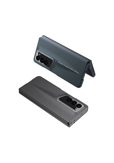 Zore Galaxy Uyumlu Z Fold 6 Kılıf Ultra İnce Kamera Korumalı Sert Rubber Msra Procase Kapak-siyah Siyah