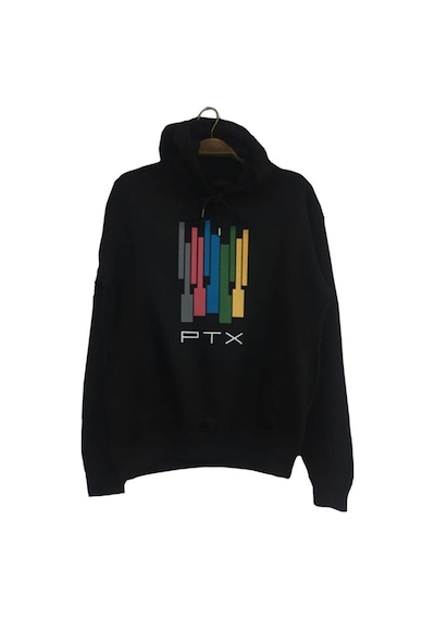 Ptx Baskılı Çocuk Sweatshirt Siyah