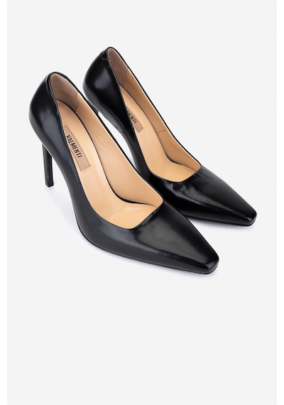 Valmenti Kadın Hakiki Deri Siyah Açma Stiletto Ayakkabı 1138 5103 Bn Ayk Sk25-26 Sıyah Acma Siyah