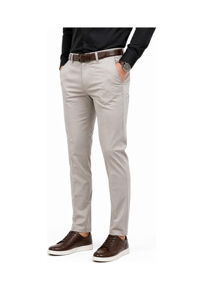 Lavetto Erkek Kanvas Pantolon Regular Kalıp Yazlık Bgl-st05408 Taş