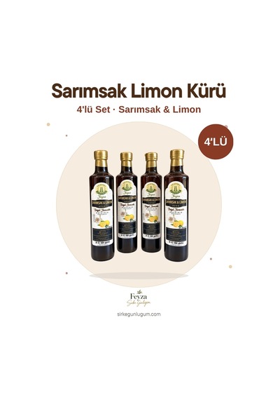 Sirke Günlüğüm Sarımsak Limon Kürü