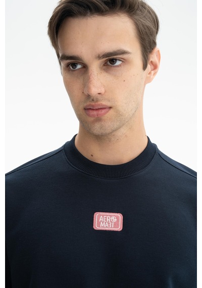 AR-MA Arma Erkek Sade Şık Regular Fit Şardonsuz 3 İplik Bisiklet Yaka Sweatshirt 001