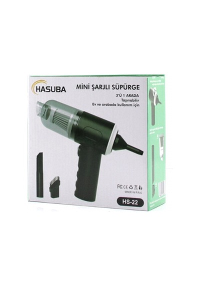 3in1 Çekme - Üfleme Oto-araç - Ev El Tipi Süpürge Usb Şarjlı Mini - Taşınabiliri Hs-22 5324