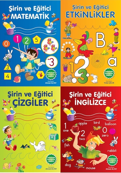 Şirin Ve Eğitici Matematik - Etkinlikler - Çizgiler - İngilizce