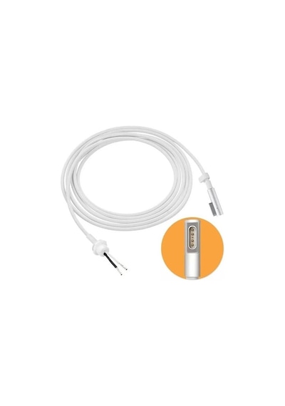 Magsafe 2 Tamir Kablosu 1.8m - T Tipi Şarj Adaptörü Onarım Kablosu-al5821 Beyaz