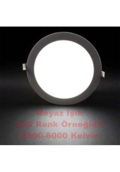 Luster 9w Yuvarlak Led Panel Spot 6500k