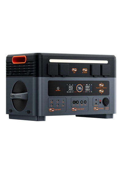 Powermax 2400pro 2016wh-2400w 4800w Surgepad Güç Kaynağı Kablosuz Şarj, Hoparlörlü Power Station