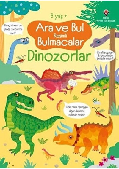 Ara Ve Bul Resimli Bulmacalar - Dinozorlar - Ybve-672014