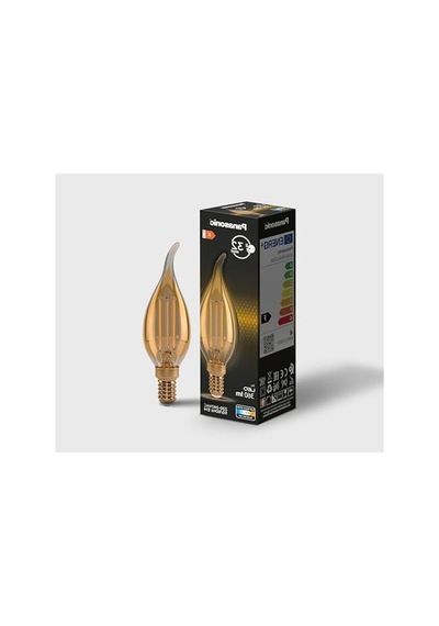 E14 Flame 4w 360lm 2000k Gold Filament Ampul, Enerji Tasarruflu