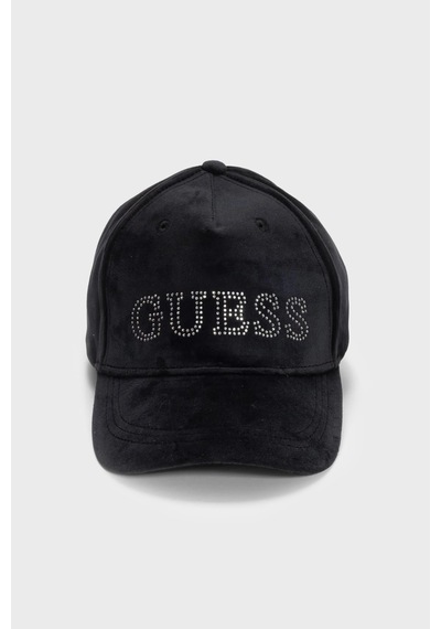 Guess Taşlı Logolu Şapka Aw5640pol01 Kadın Şapka Aw5640 Pol01 Bla Siyah