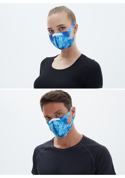 BLACKSPADE Unisex Koruyucu Maske Mermer Desen M