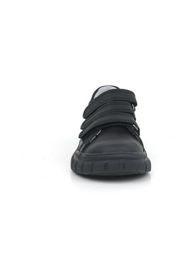 Rakerplus Hakiki Deri Siyah Cırtlı Çocuk Günlük Spor Okul Ayakkabı