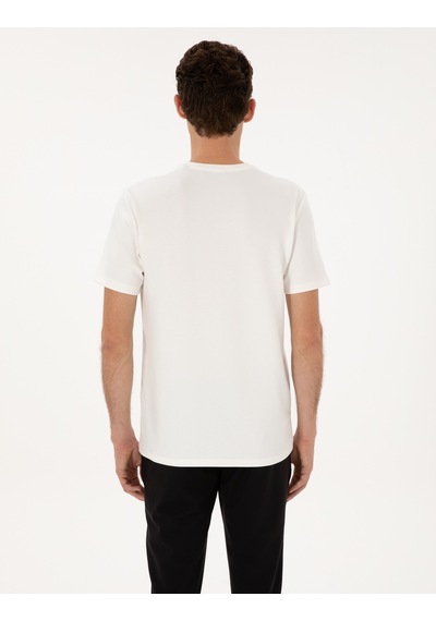Pierre Cardin Erkek Ekru Tişört 50308037-vr019