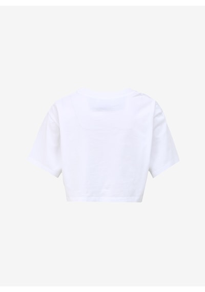 Moschino Jeans Beyaz Kadın Yuvarlak Yaka Baskılı T-shirt 241k1j0703