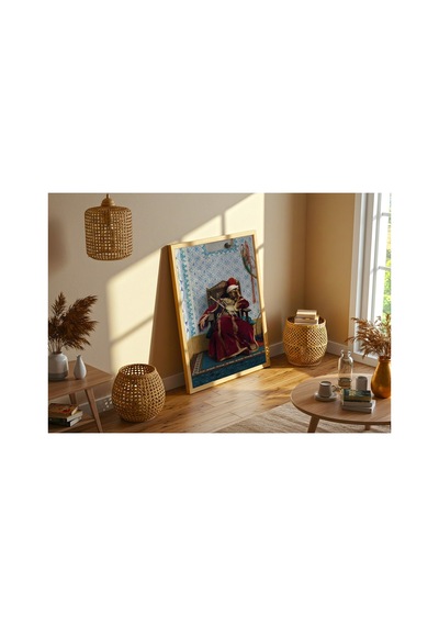 Osmanlı Gérôme Markos Botsaris Çerçevesiz Poster 21x30 Cm A4 Tablo Osmanlı Türk Resmi Duvar Dekoru