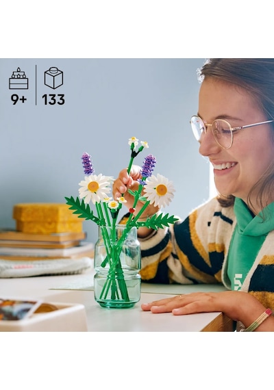 LEGO® Botanicals Papatyalar 11508 - 9 Yas ve Üzeri Çocuklar için 3 Büyük Papatya Içeren Yaratici Oyuncak Yapim Seti (133 Parça)
