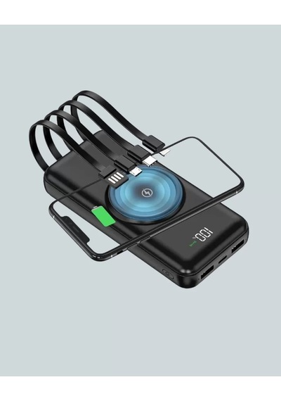 Home İphone Ve Android Uyumlu 10000mah Powerbank Hem Kablolu Hem Kablosuz