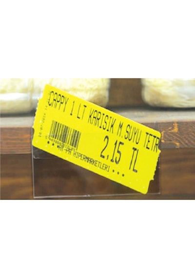 Şeffaf Yapışkanlı Etiketlik 10 4 100'lü Paket