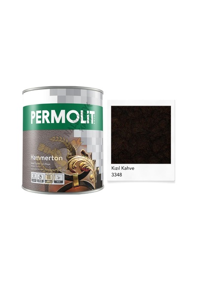Permolit Hammerton Dekoratif Metal Boyası Kızıl Kahve 0.65 Lt.