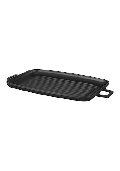 Tr Döküm Grill Tepsi, Izgara Yüzeyli, Metal Kulplu, 31x42cm Diğer