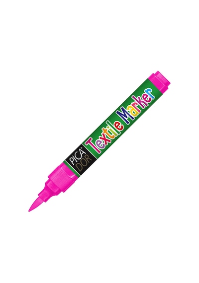 450 Yuvarlak Uç Tekstil Kalemi Fosforlu Pembe Fosforlu Pembe