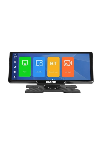 Dark 10.26" Ips Apple Uyumlu Carplay &amp Android Auto/airplay, Android Cast Ekran Yansıtma Ön &amp Arka Kameralı Torpido Diğer