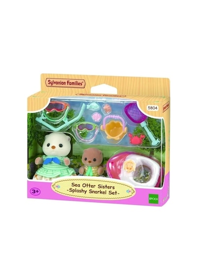 5804 Sylvanian Families Su Samuru Kız Kardeşler Ve Şnorkel Seti +3 Yaş Standart