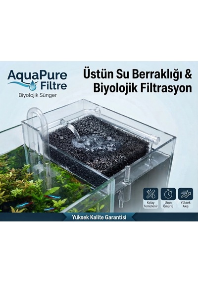 30 X 30 Cm Profesyonel Akvaryum Filtrasyon Süngeri Balıklarınız İçin Sağlıklı Yaşam Alanı