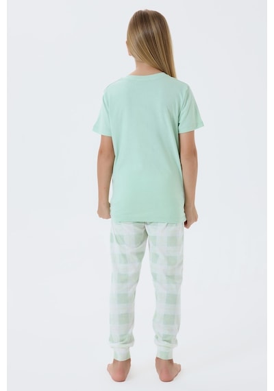 Arnetta Kız Çocuk Yeşil Pijama Takım Yeşil
