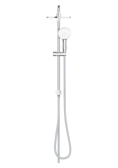 Grohe Tempesta System 200 Duvar Bağlantılı, Divertörlü Duş Sistemi - 27389003 Gümüş